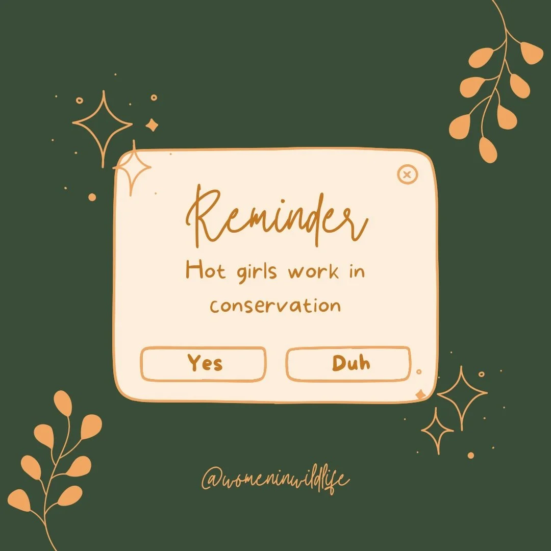 𝚆𝚘𝚖𝚎𝚗 𝚠𝚒𝚕𝚕 𝚊𝚕𝚠𝚊𝚢𝚜 𝚋𝚎 𝚒𝚗 𝚌𝚘𝚗𝚜𝚎𝚛𝚟𝚊𝚝𝚒𝚘𝚗 🧡

#womeninwildlife #girlboss #womeninstem #womenempowerment #womensrightsarehumanrights