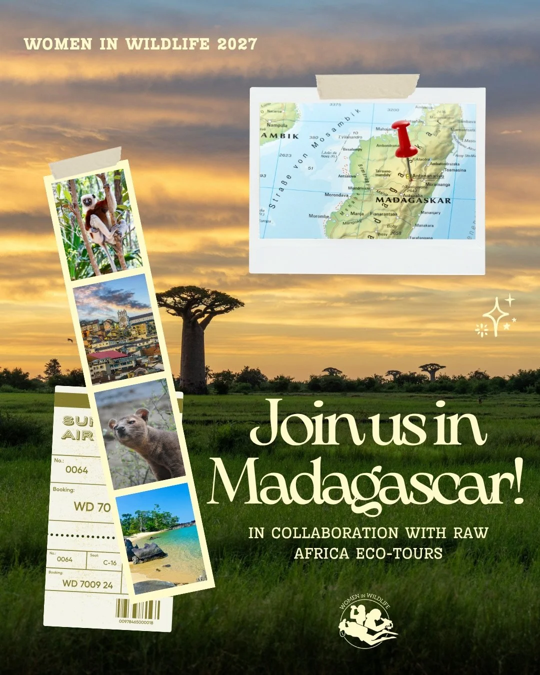 You sold out our Uganda trip, so we thought it was only fair that we give you something to look forward to next! 🙈 

Introducing our Madagascar trip with @raw_africa_ecotours next June! 🇲🇬 

This adventure packed itinerary has everything from in f