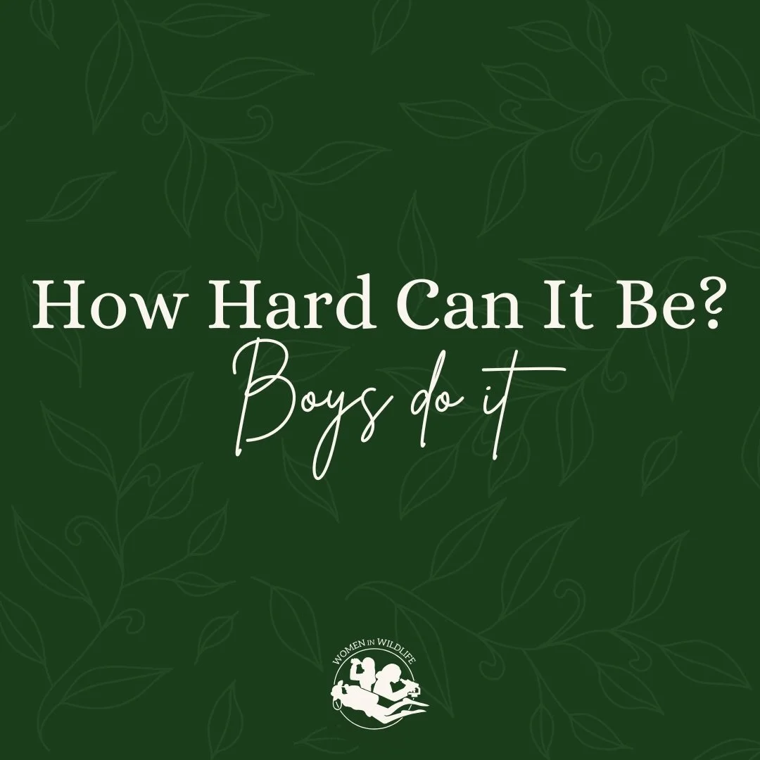 What? Like it&rsquo;s hard? 💅🏼 

#womeninwildlife #womenempowerment #letsgogirls #howhardcanitbe #stem