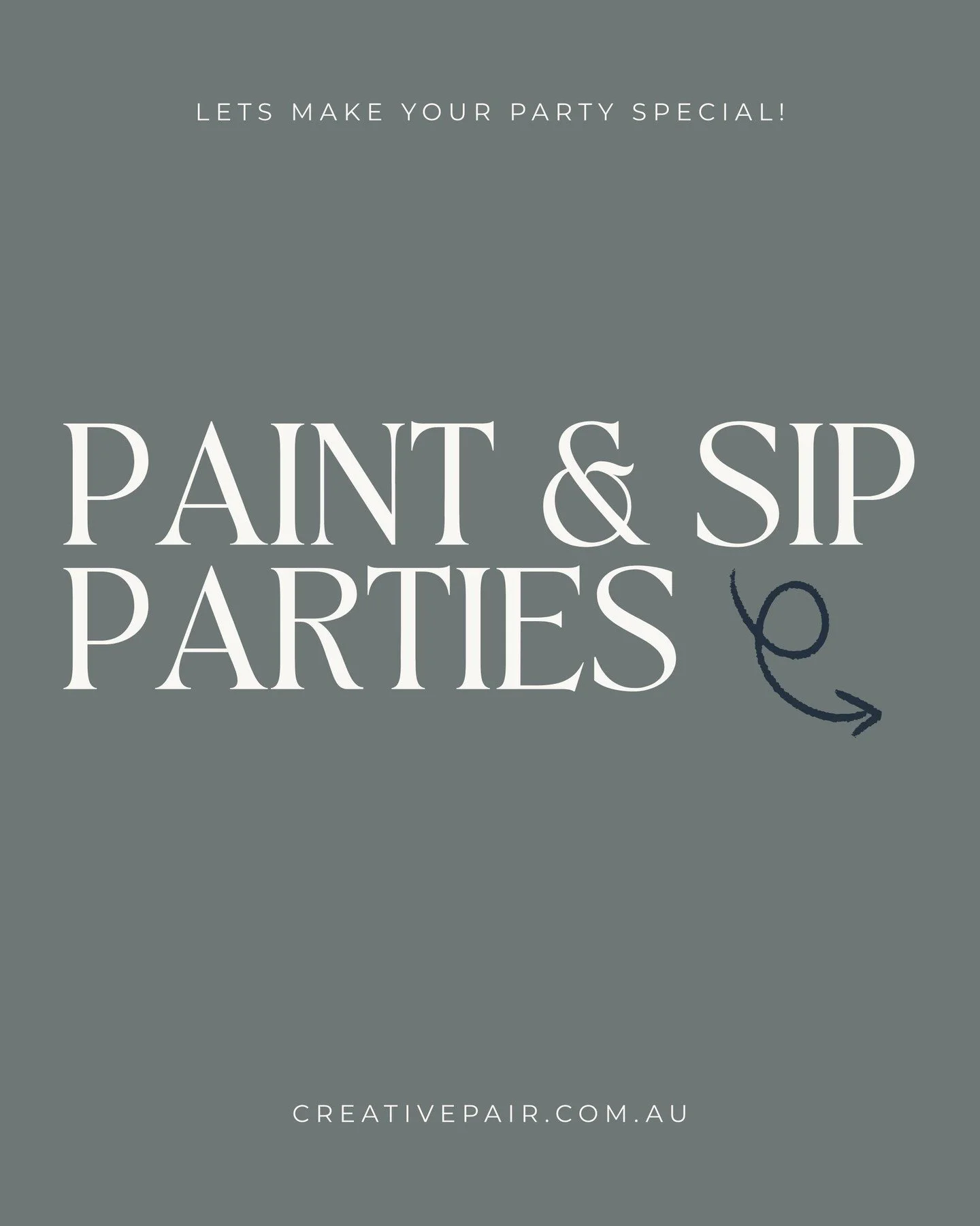 Host a Paint &amp; Sip Party at Creative Pair Studio and give your guests an experience they&rsquo;ll remember long after the party ends! 👩&zwj;🎨 🖼️

🌟 Enjoy exclusive use of our art studio
🌟 Step by step painting guidance
🌟 All art supplies in