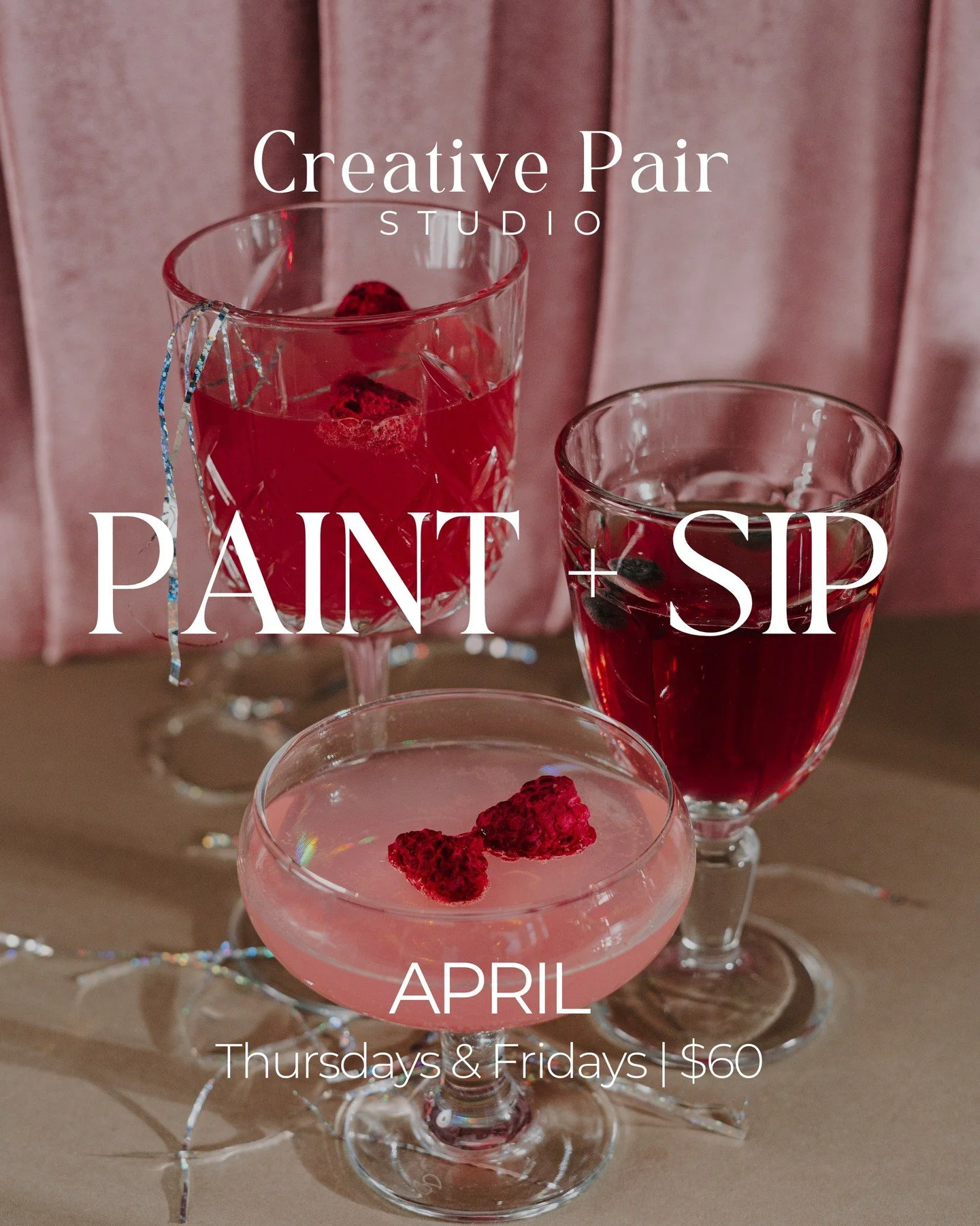 Your April plans just got more creative...🍷🎨

Looking for something different to do with friends, date night plans or a fun night out? Join us for a Paint &amp; Sip session this April where you'll be guided step by step to create your own artwork w