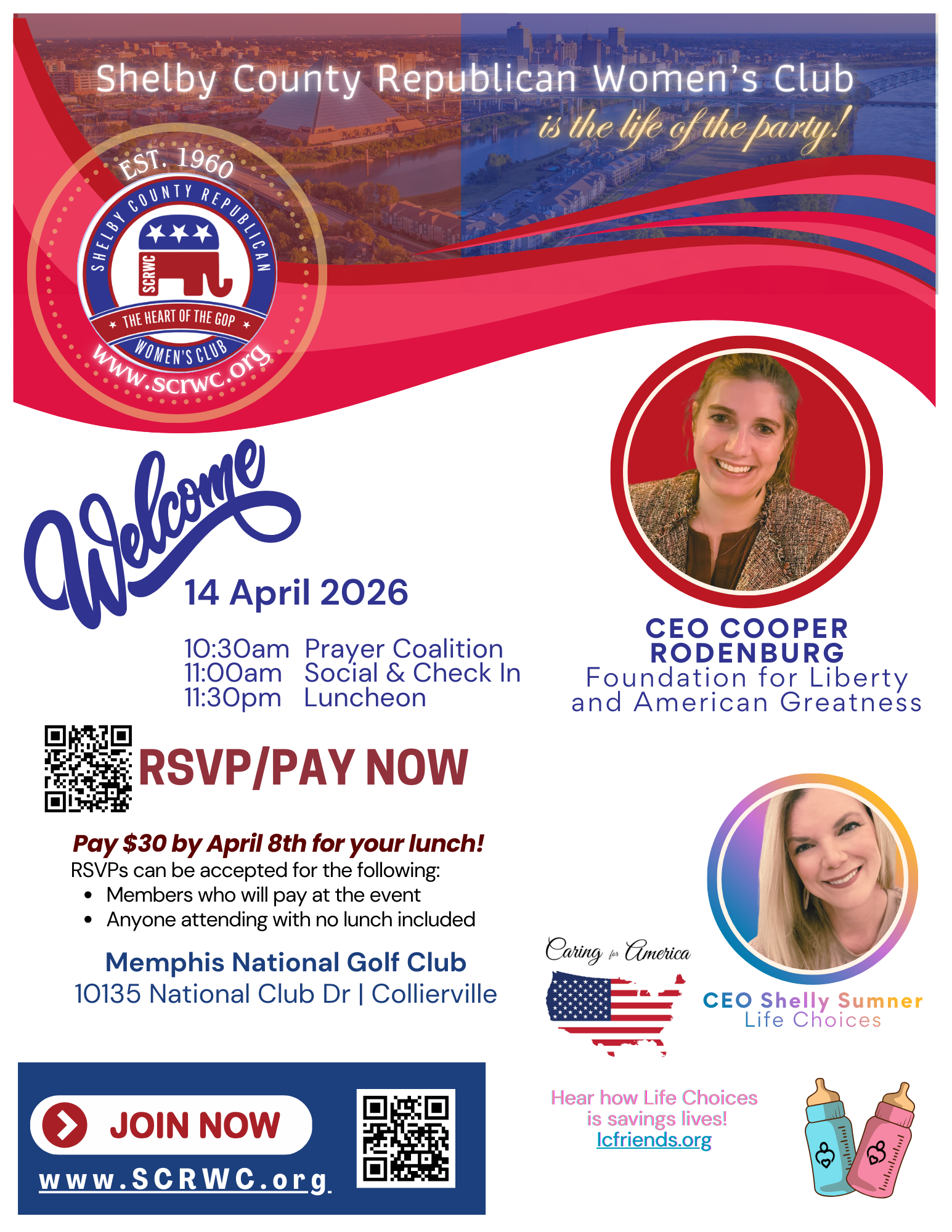 April Luncheon FLAG and Life Choices