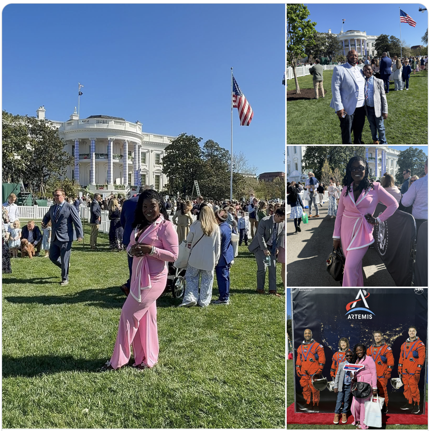 Deedee Ballinger attends White House Egg Hunt 