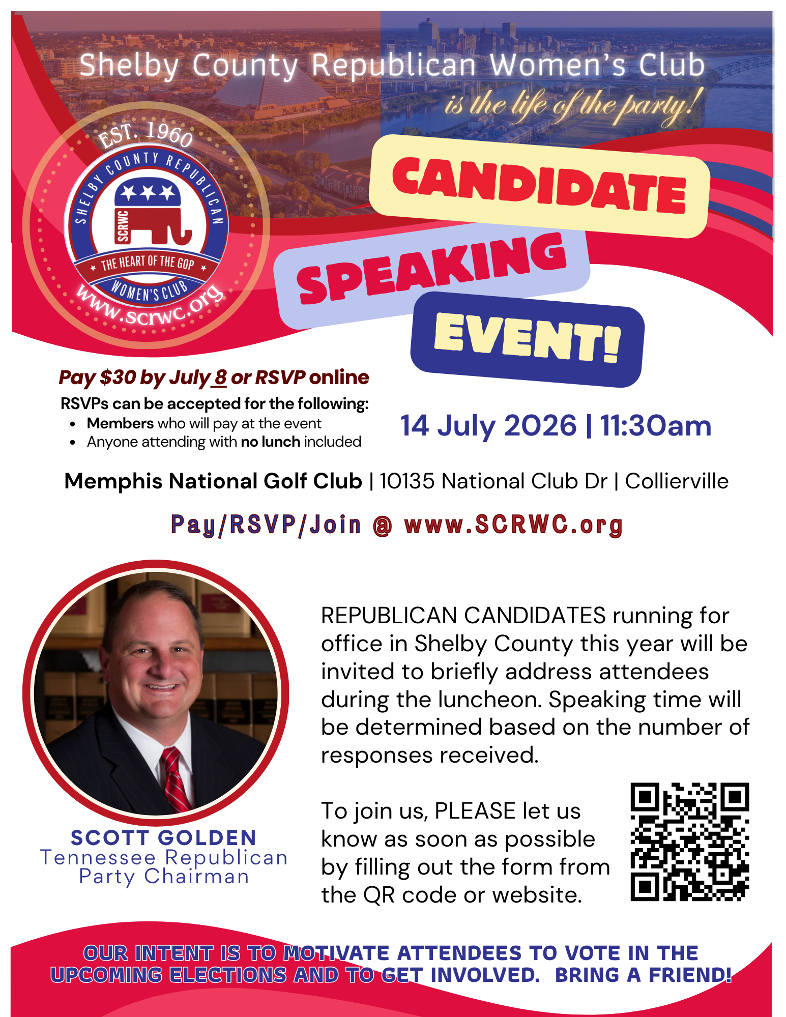 Candidate Speaking Luncheon with TN GOP Chairman Scott Golden