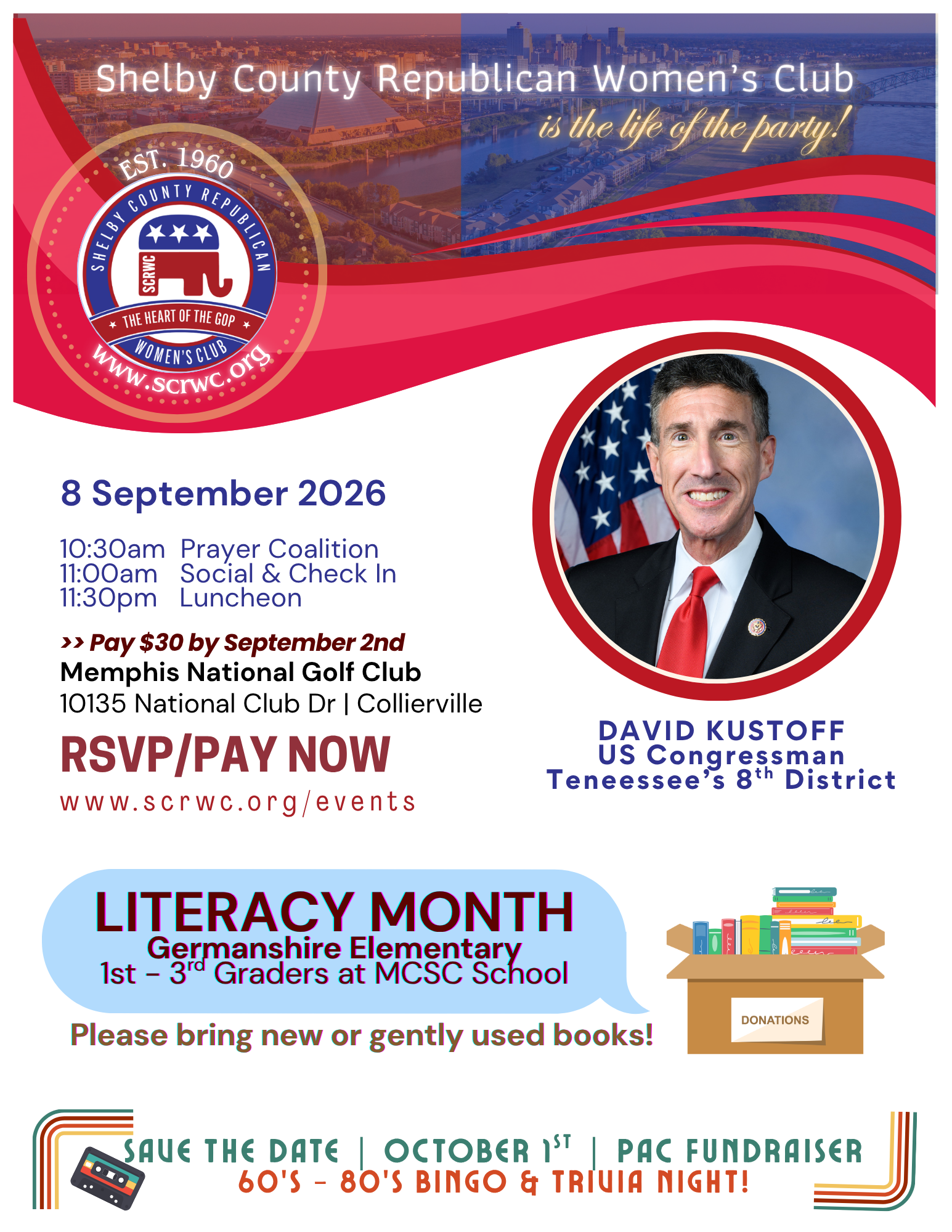 September Luncheon with Congressman David Kustoff