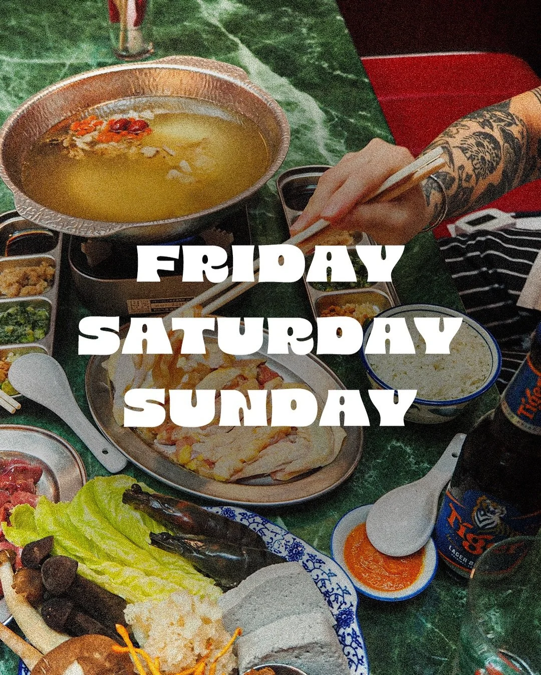 Starting TOMORROW, Fridays just leveled up! 🔥
Kway Png Club&rsquo;s iconic chicken rice steamboat is officially your new Friday ritual!

The hype is REAL &mdash; gather your crew and kick off the weekend with this authentic Hainan-style favourite at