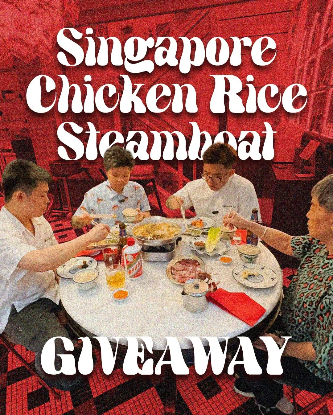 WEEK 1: Chicken Rice Club Giveaway!

Win a dinner for 4 featuring our Singapore-Style Chicken Rice Steamboat at Choon Hoy Parlor. Weekly winner draw!!!

Kway Png Club is the hottest chicken rice steamboat in town, reminiscent a true Hainan tradition 