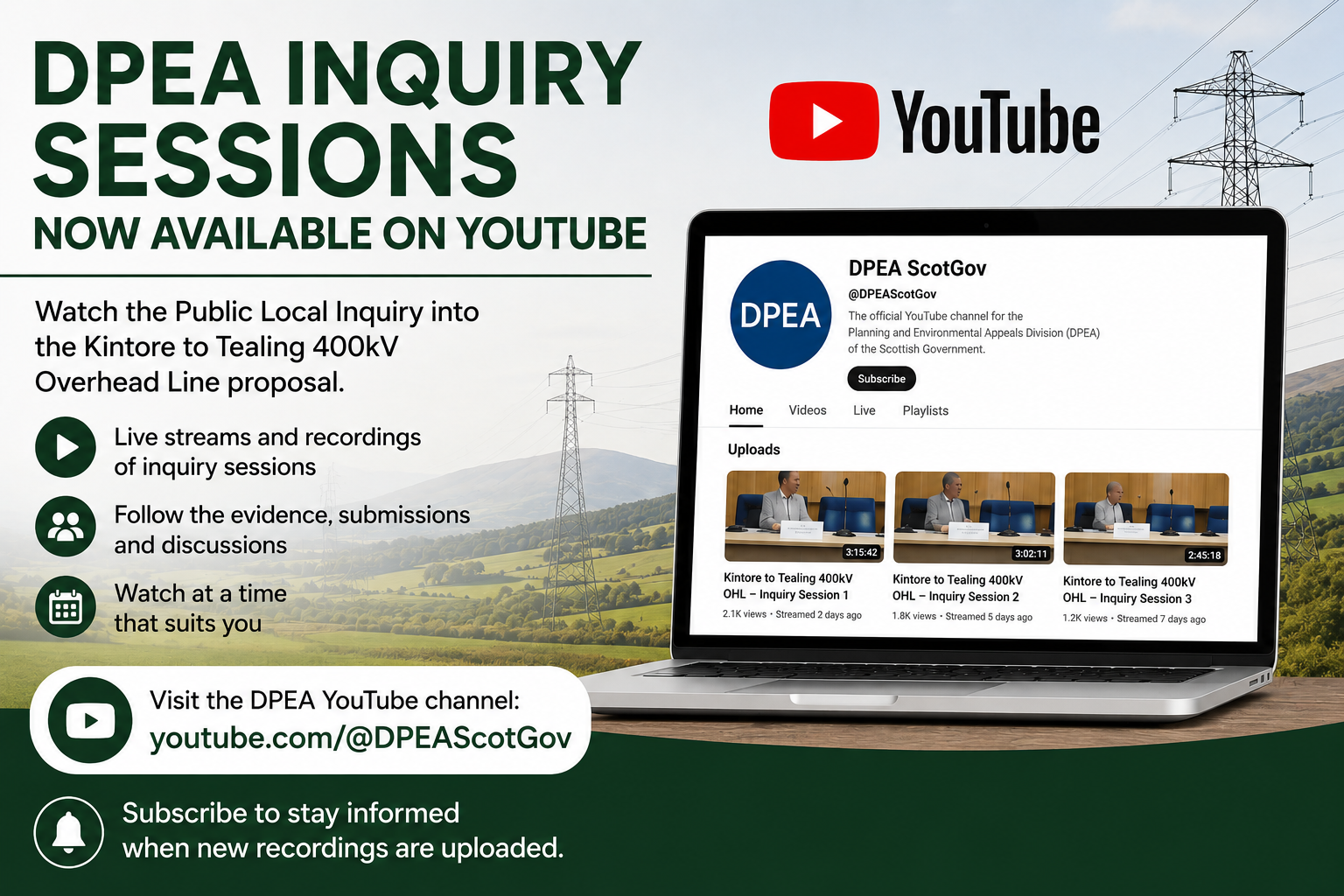 DPEA Inquiry Sessions Available on YouTube
