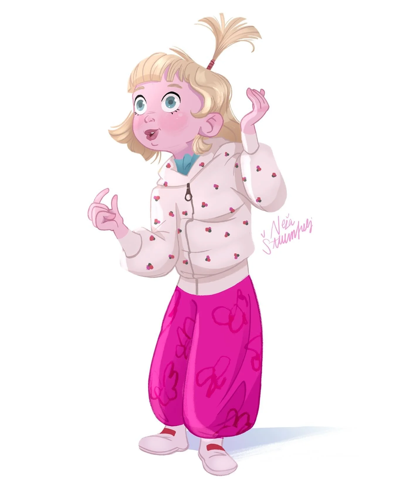 Trying to capture the cuteness that is my youngest niece 💕🥰
.
.
.
.
.
#cute #cuteart #animationart #characterdesign #characterdesigner #illustration #illustration