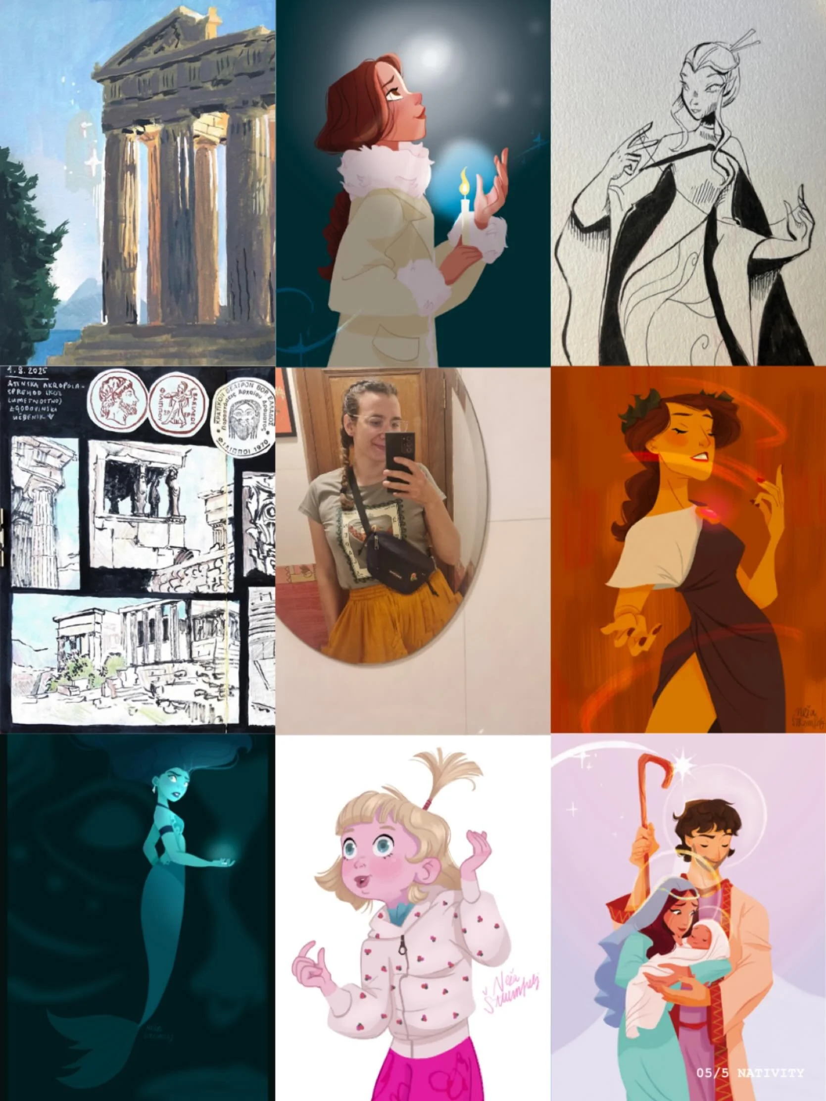 🔸&nbsp;Art vs Artist 🔸

Some of my favourite drawings from this year (and the artist behind the screen/sketchbook).
Thank you for following along this year, I appreciate you much 🫶✨

Happy New Year! 🥂