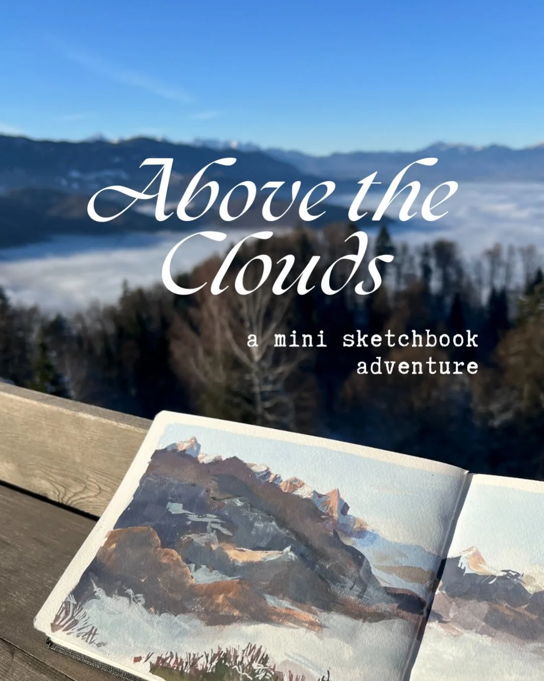 I went painting on a nearby hill to escape the fog.

Walking above the clouds felt like stepping back from the rush of this year. Looking at it from a distance helped me see what mattered, what kind of mindset I had when it comes to the creative work