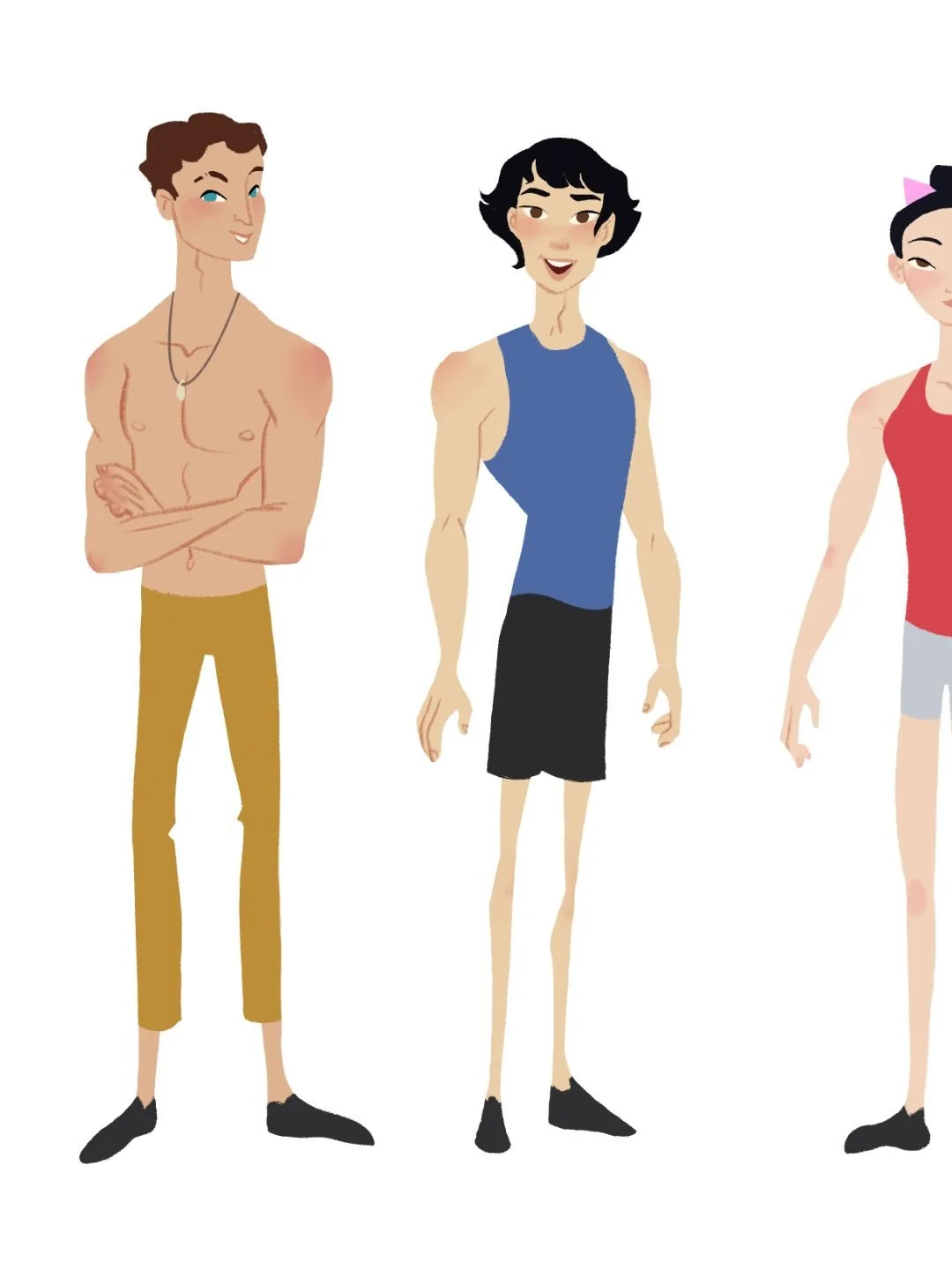 Found this little squad of climbers while going through old folders ⛰️

When designing them, I really pushed the shapes &mdash; broad shoulders, strong arms, tiny legs &mdash; to exaggerate that unmistakable climber silhouette.

I kept the designs si