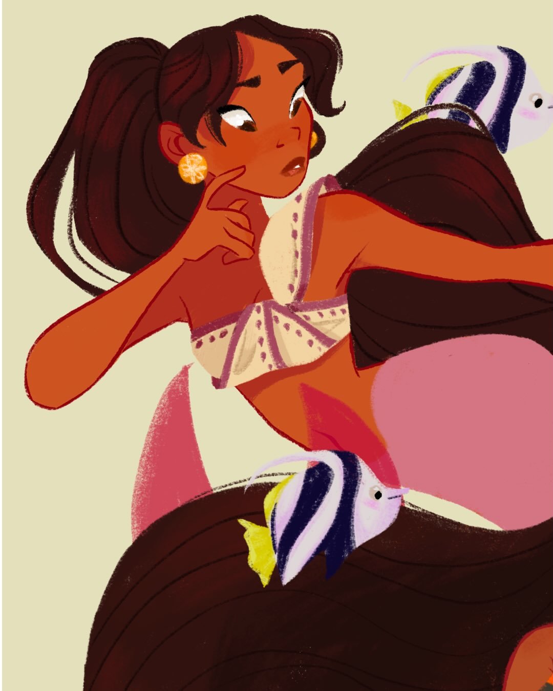 #MerMay pt. II 🪸

For this year&rsquo;s #MerMay illustration I drew inspiration from Raja Ampat and Indonesian culture &mdash; coral reefs, tropical colors, and decorative details 🌊✨