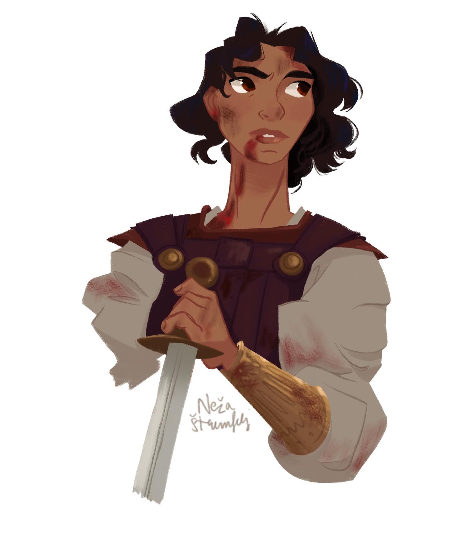 The second season of @houseofdavid deserved its own fanart ⚔️🔥&nbsp;

As you can see, this show has become one of my biggest inspirations lately 😁✨&nbsp;Fingers crossed I get to do another one for season 3 😌

And if you didn&rsquo;t take my advice