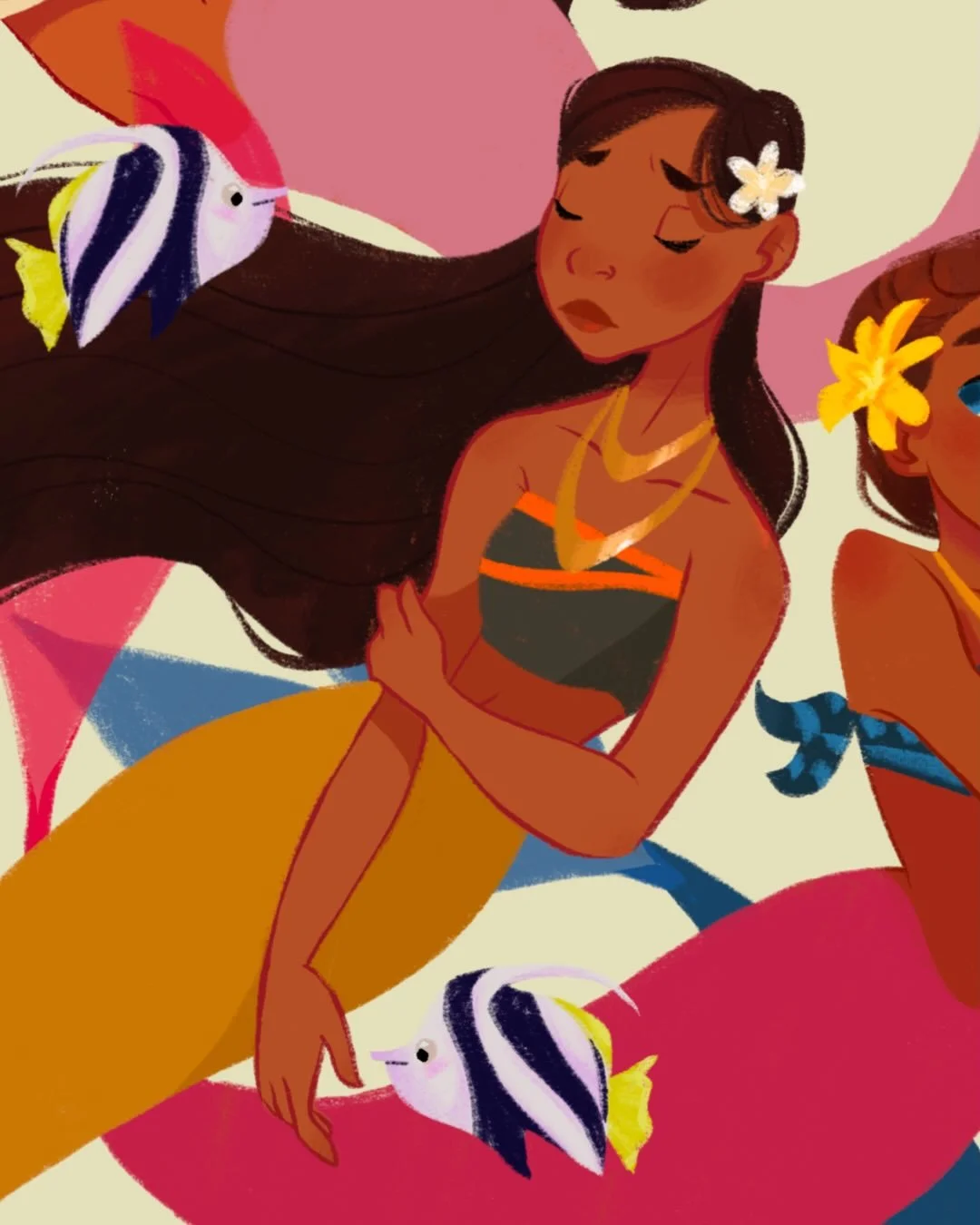 #MerMay pt. III 🦀

This year I traded daily prompts for one larger illustration and focused more on storytelling, composition, and color harmony &mdash; can&rsquo;t wait to show you the final piece tomorrow ✨