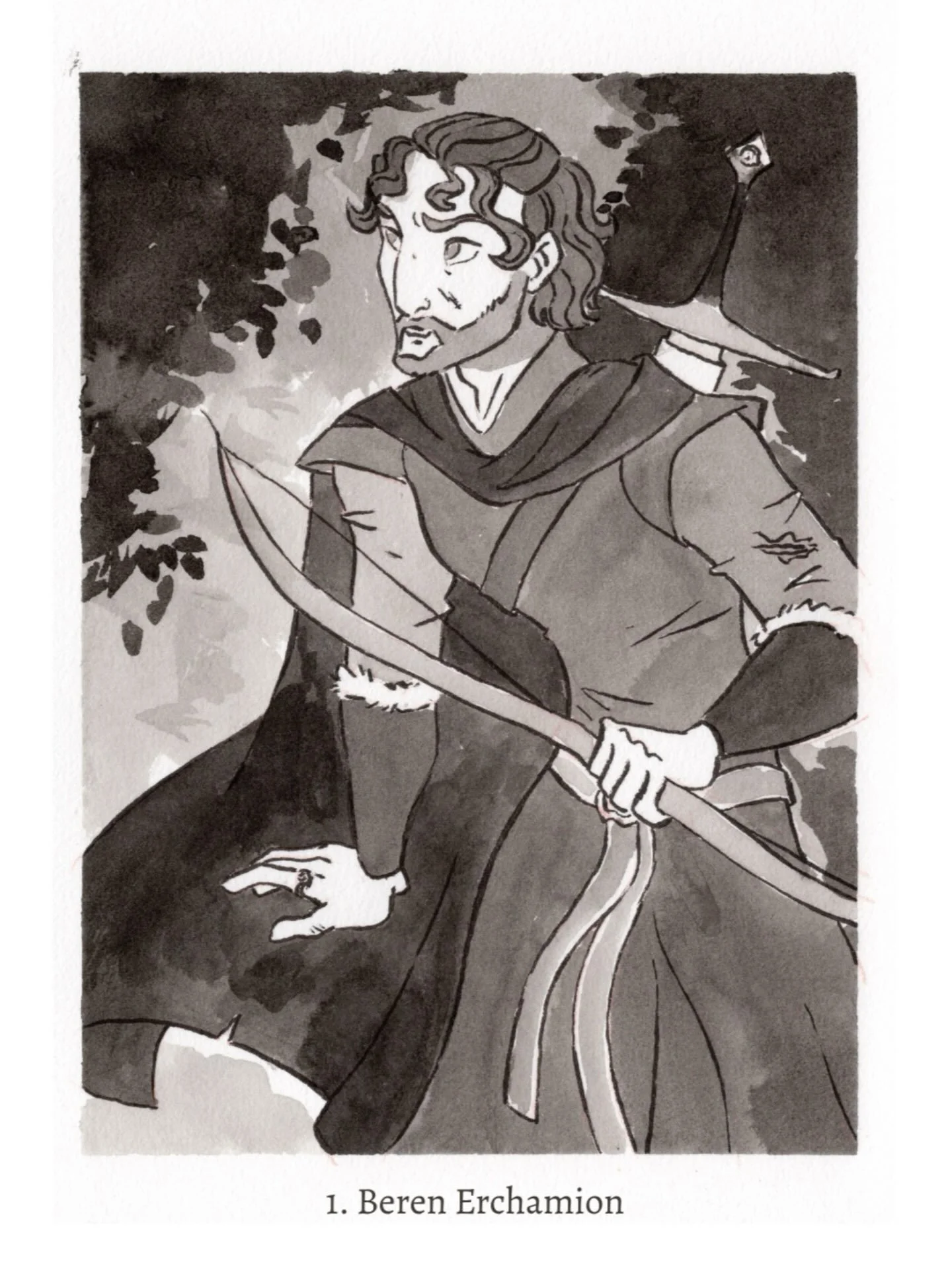 Inktober day 1: Beren Erchamion 🏹

The mortal outlaw that wandered into an enchanted elven kingdom. What a start to the story!

This month I&rsquo;m participating in Inktober again and exploring the tale of Beren and L&uacute;thien 🍁✨