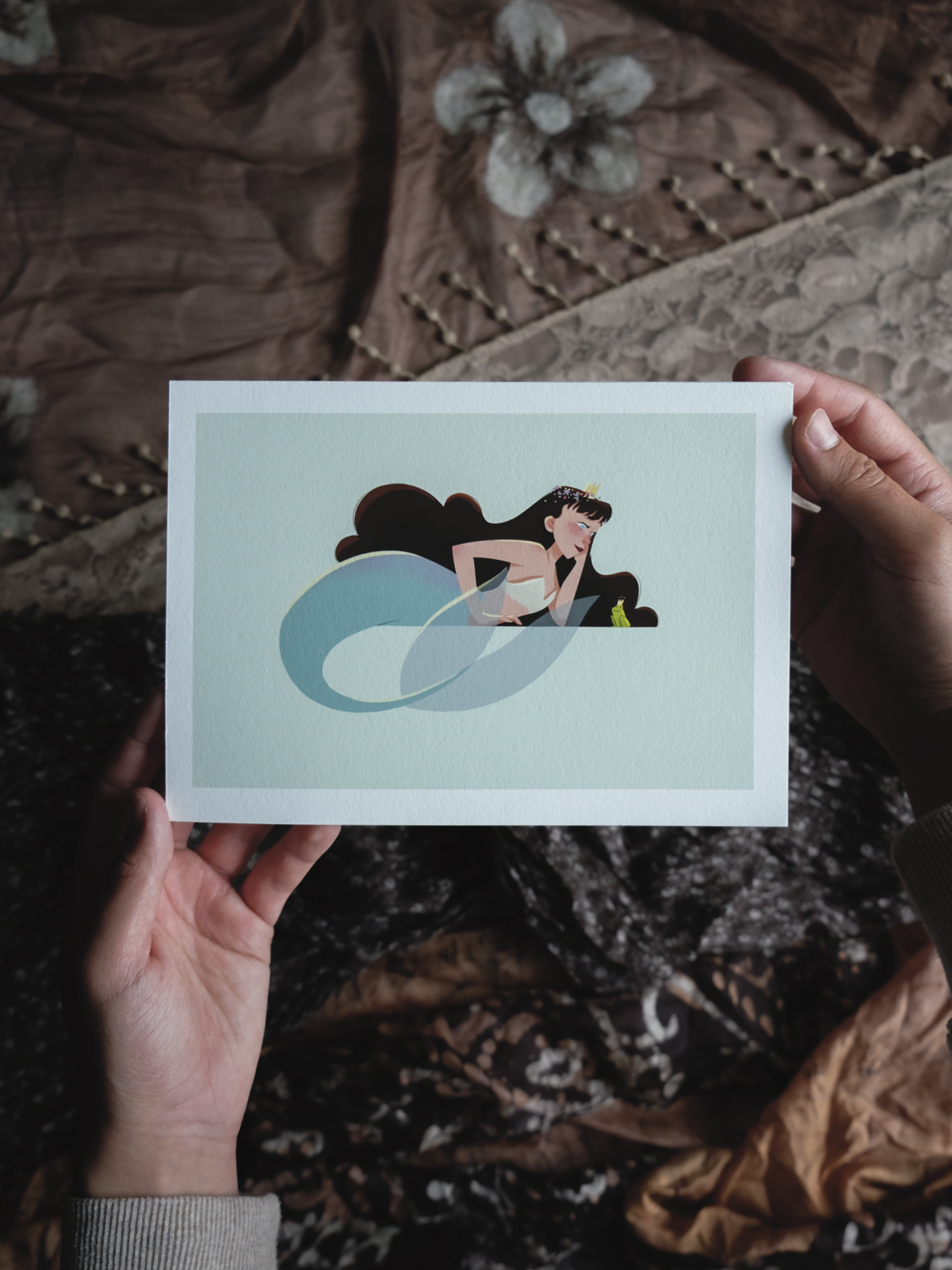 Princess & the Frog Mermaid — Art Print