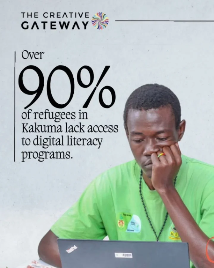 In Kakuma, more than 90% of young people are locked out of the digital world, unable to access the technology that drives education, jobs, and human connection today😔.

This digital divide cuts them off from opportunities and critical skills for sel