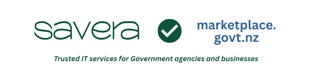Savera logo accompanied by marketplace.govt.nz.