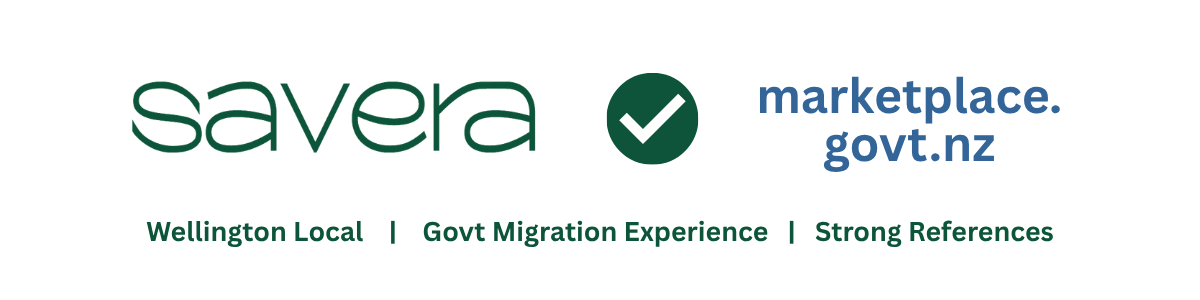 Image banner showing Savera logo along with marketplace.govt.nz.
