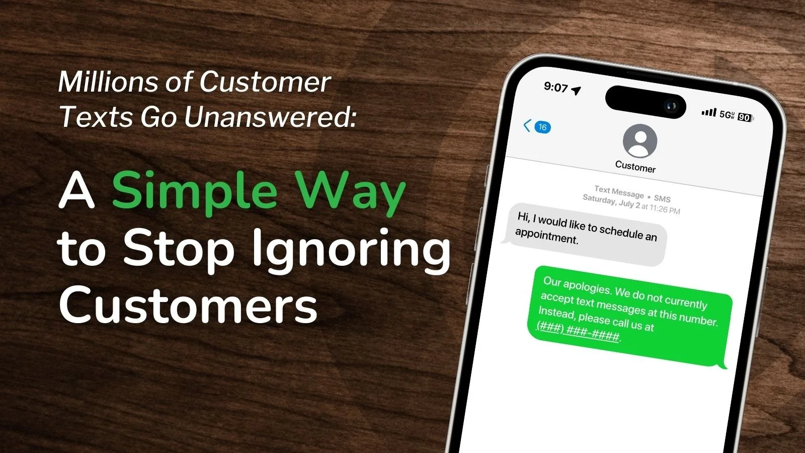 Millions of Customer Texts Go Unanswered: A Simple Way to Stop Ignoring Customers