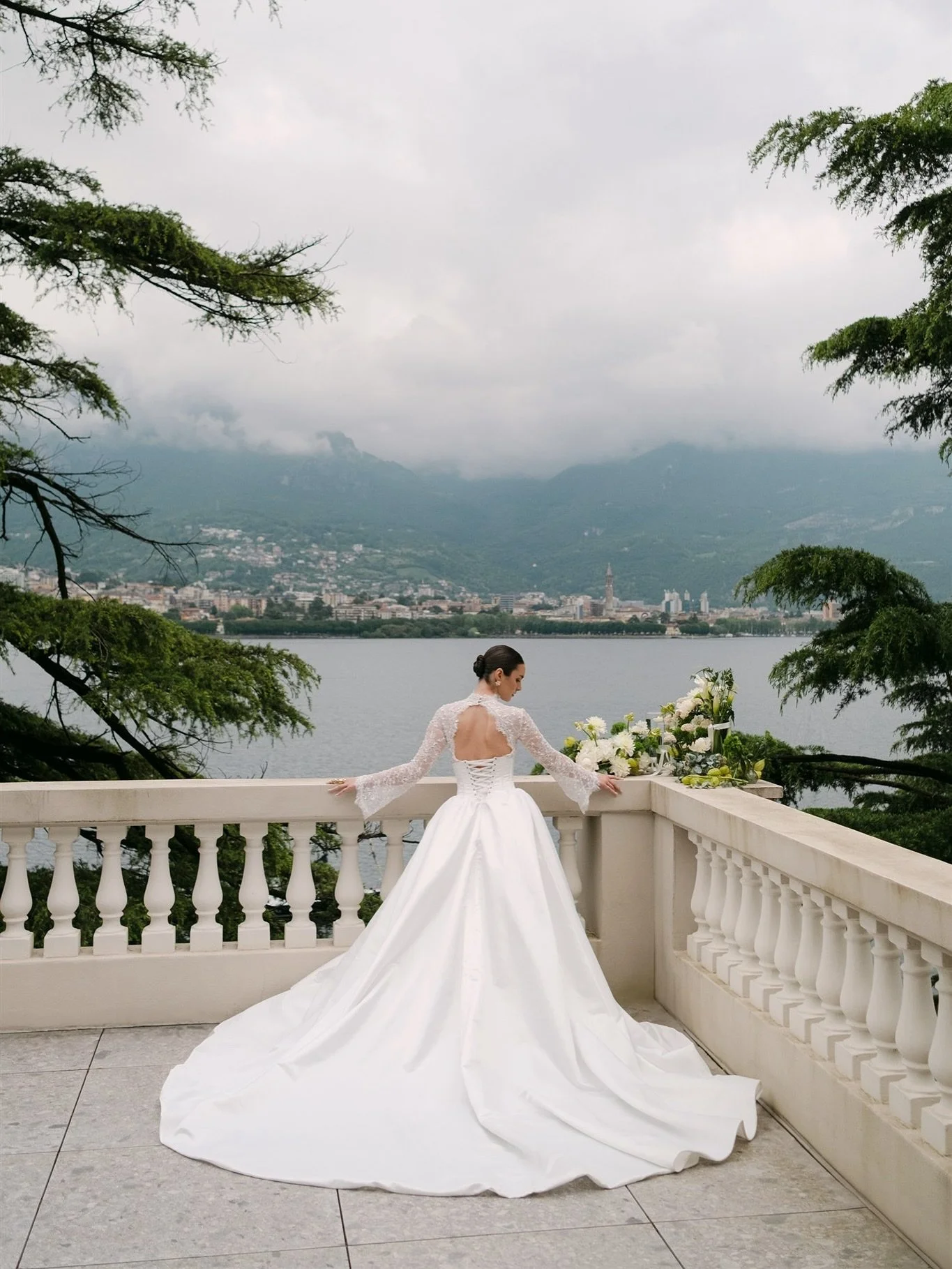 Drama. Romance. Como.

Bridal gown: @dovita 
Photography: @zuzannaweddings
Makeup: @inspired_by_grace_mua 
Hair: @rebelhairofficial 
Muse: @lidi_markus @tankagency_ 
Venue: @villagiulia_alterrazzo 
Jewelry: @nea.milano 
Florals: @lacri_flowerslab 
Ca