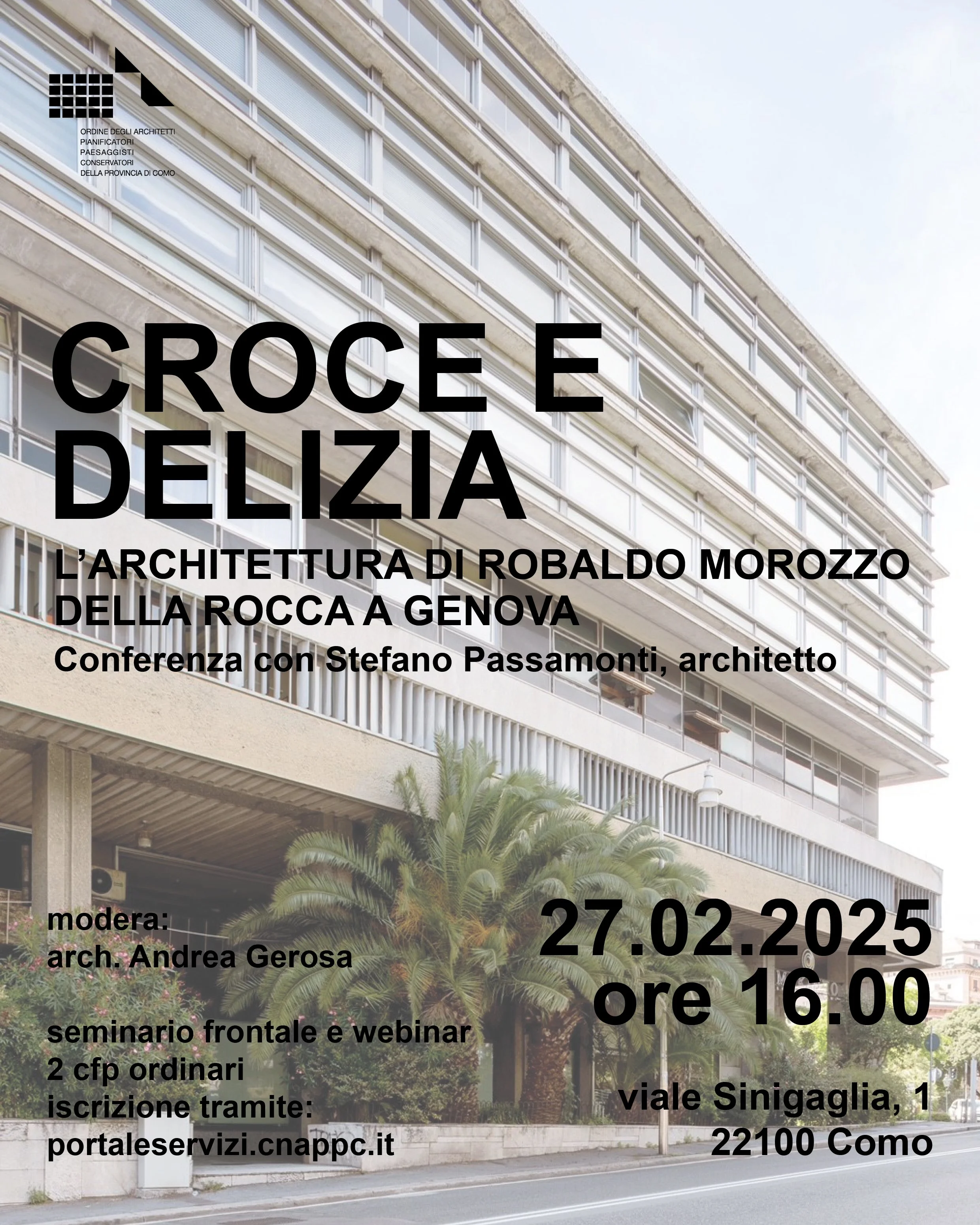 Croce e Delizia - Conferenza Morozzo della Rocca Como 2025