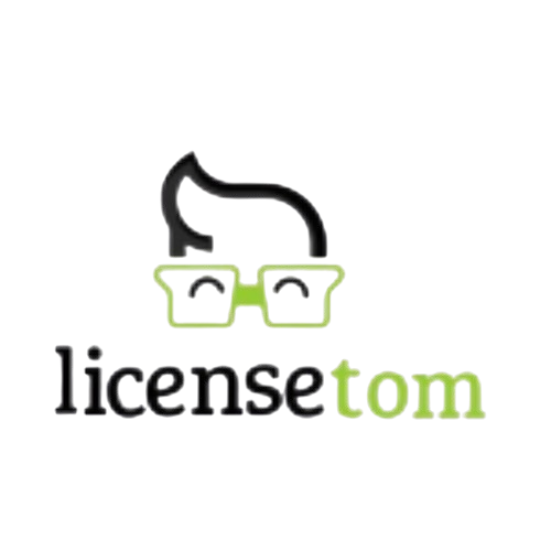 A graphic logo of a curling stone with the text 'license ion' underneath.