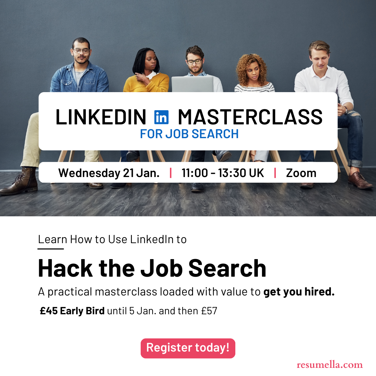 LinkedIn Masterclass for job search: 21 Jan. 2026