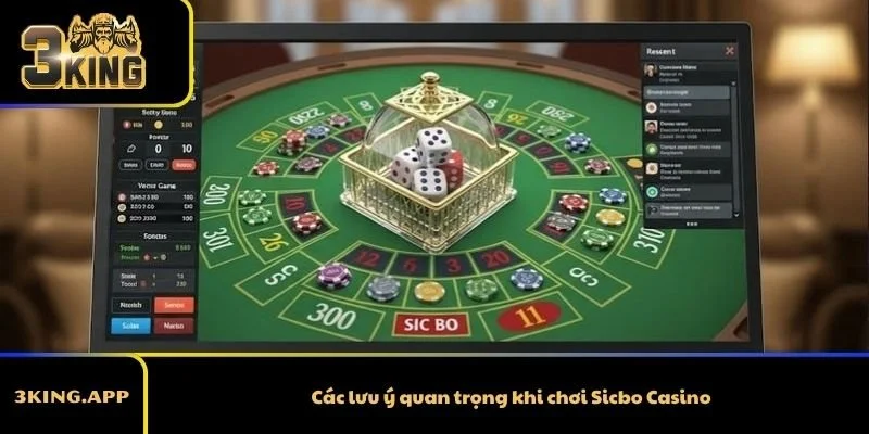 Các lưu ý quan trọng khi chơi Sicbo Casino