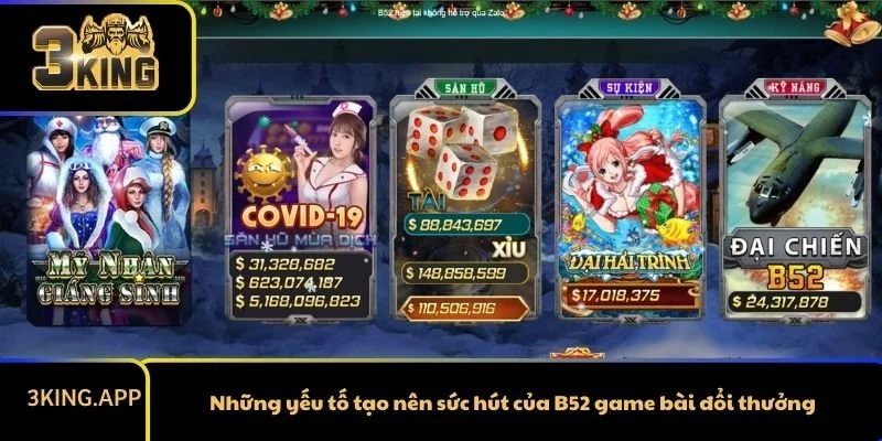 Những yếu tố tạo nên sức hút của B52 game bài đổi thưởng
