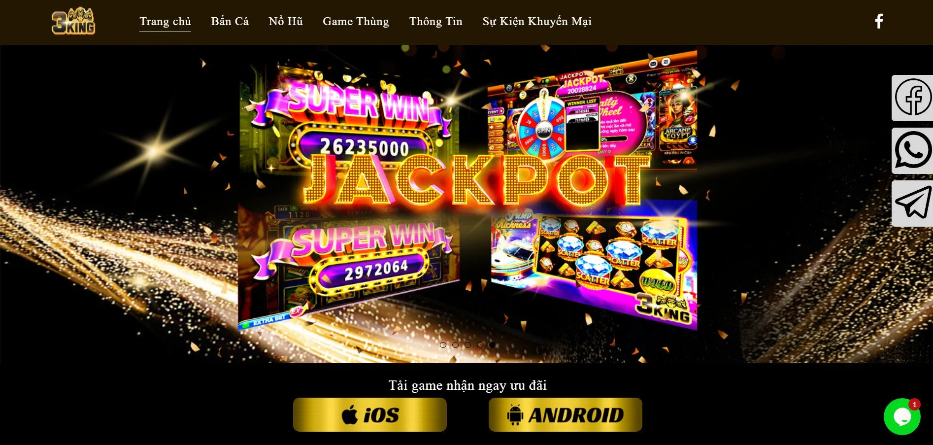 Chơi Game Nổ Hũ Đổi Tiền Mặt Uy Tín 3king - Sân Chơi Lý Tưởng