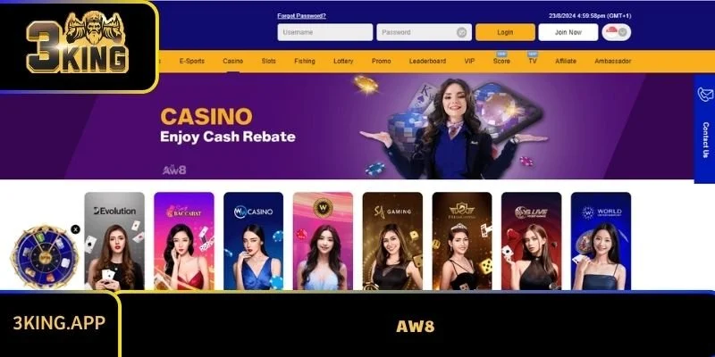 AW8 - Điểm đến giải trí trực tuyến hàng đầu châu Á