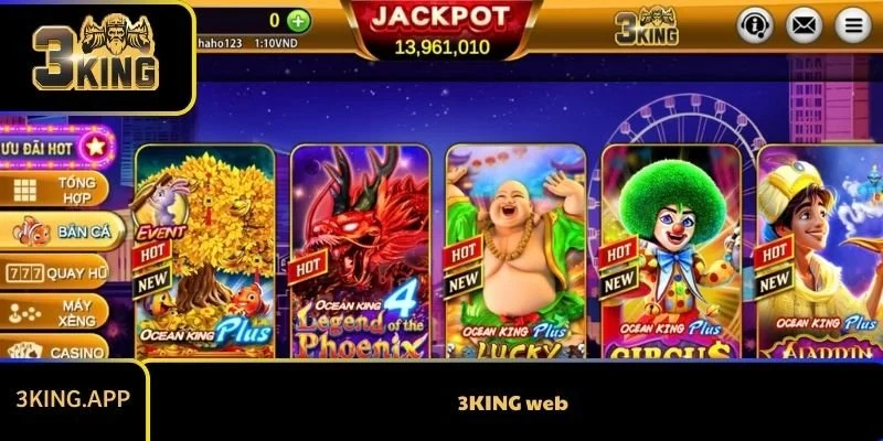 3KING Web - Cổng Game Đẳng Cấp Dành Cho Người Chơi Việt