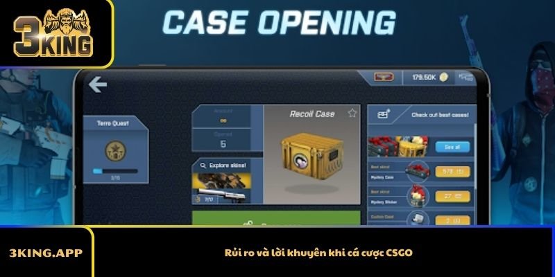Rủi ro và lời khuyên khi cá cược CSGO