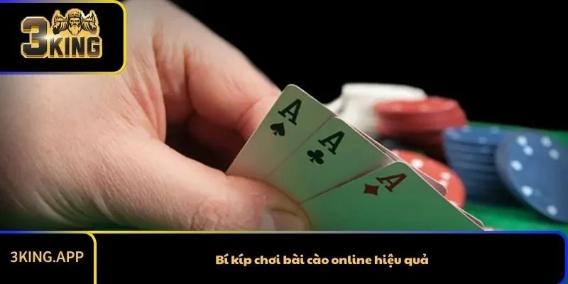Bí kíp chơi bài cào online hiệu quả