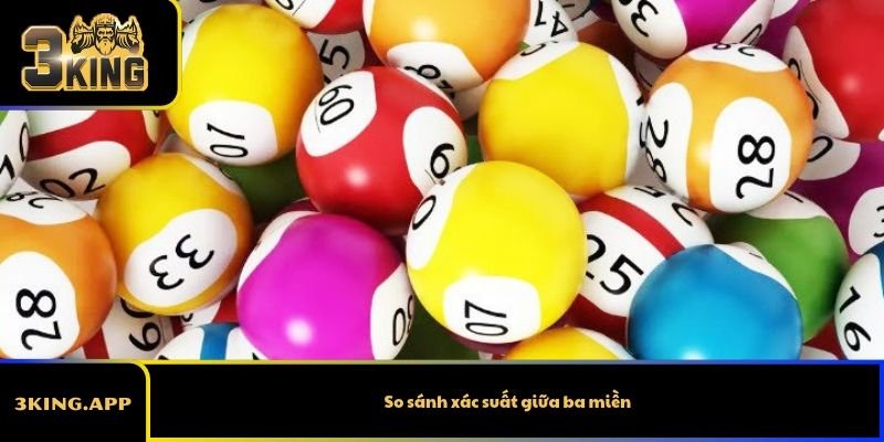 So sánh xác suất giữa ba miền