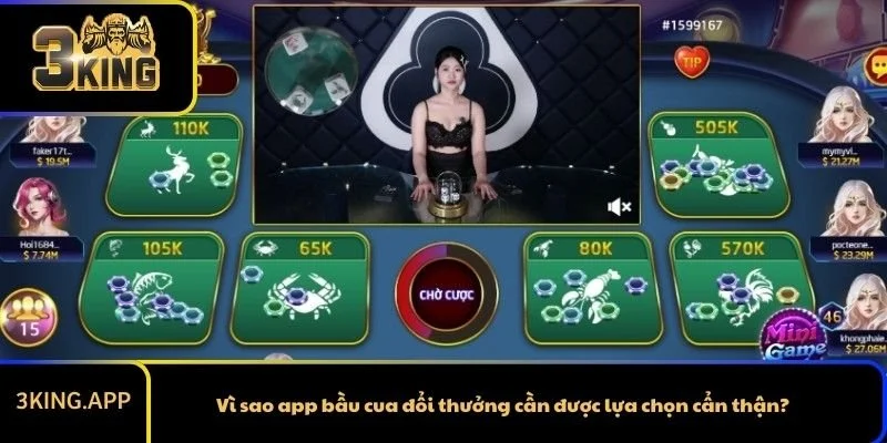 Vì sao app bầu cua đổi thưởng cần được lựa chọn cẩn thận?