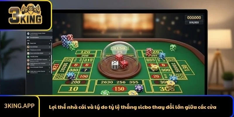 Lợi thế nhà cái và lý do tỷ lệ thắng sicbo thay đổi lớn giữa các cửa