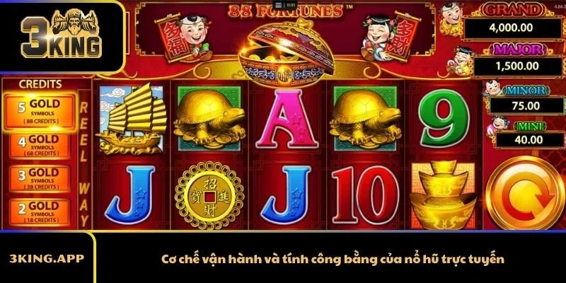 Cơ chế vận hành và tính công bằng của nổ hũ trực tuyến