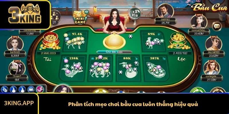 Phân tích mẹo chơi bầu cua luôn thắng hiệu quả