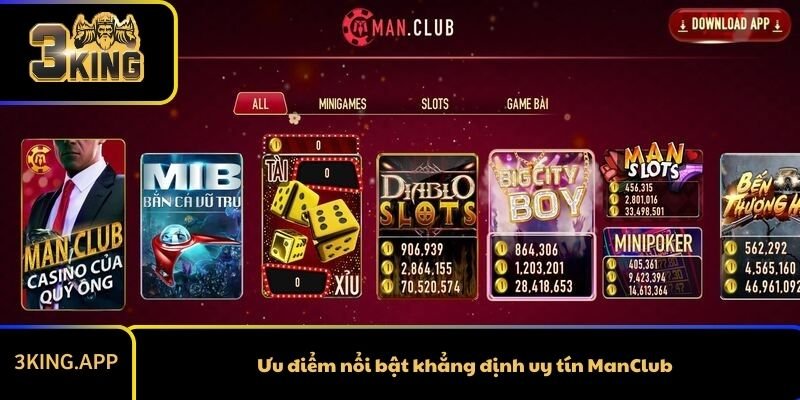 Ưu điểm nổi bật khẳng định uy tín ManClub