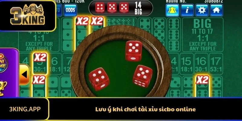 Lưu ý khi chơi tài xỉu sicbo online