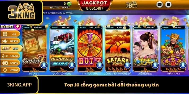 Top 10 cổng game bài đổi thưởng uy tín