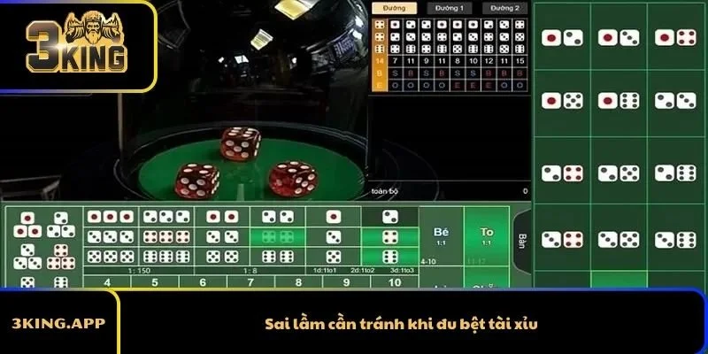 Sai lầm cần tránh khi đu bệt tài xỉu