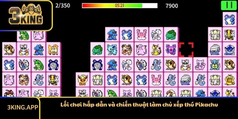 Lối chơi hấp dẫn và chiến thuật làm chủ xếp thú Pikachu