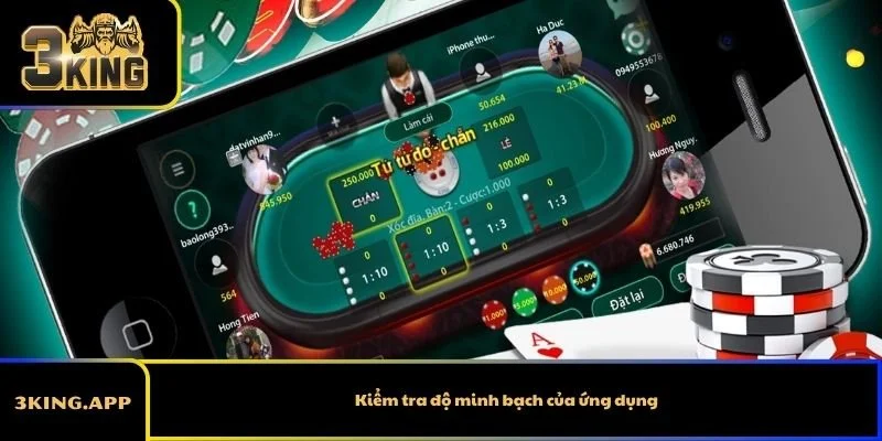 Kiểm tra độ minh bạch của ứng dụng