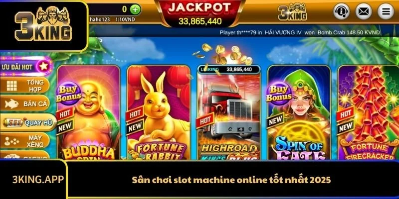 Sân chơi slot machine online tốt nhất 2025