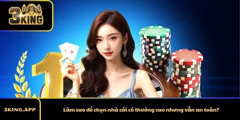 Làm sao để chọn nhà cái có thưởng cao nhưng vẫn an toàn?