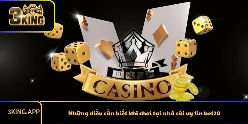 Những điều cần biết khi chơi tại nhà cái uy tín bet20